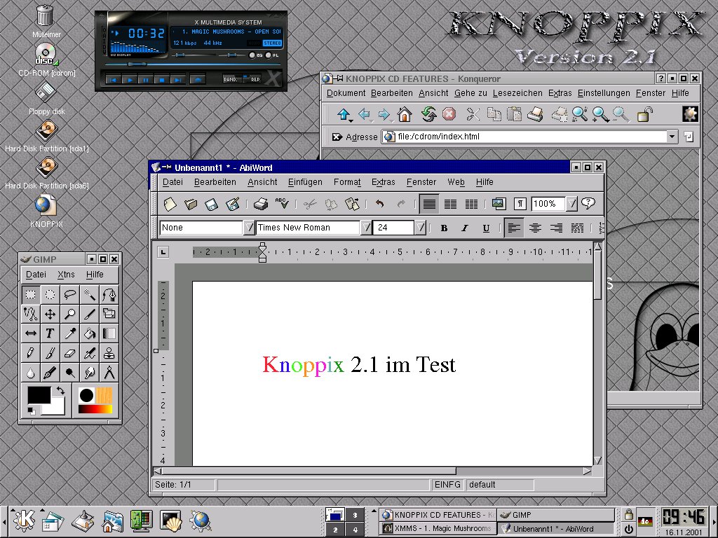 Knoppix 2.1