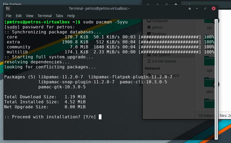 Pacman package manager